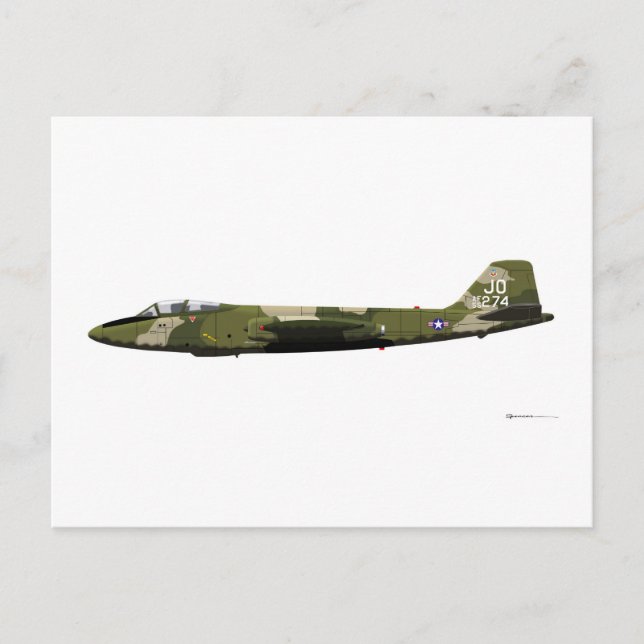 Martin B-57 Canberra Vykort (Framsida)