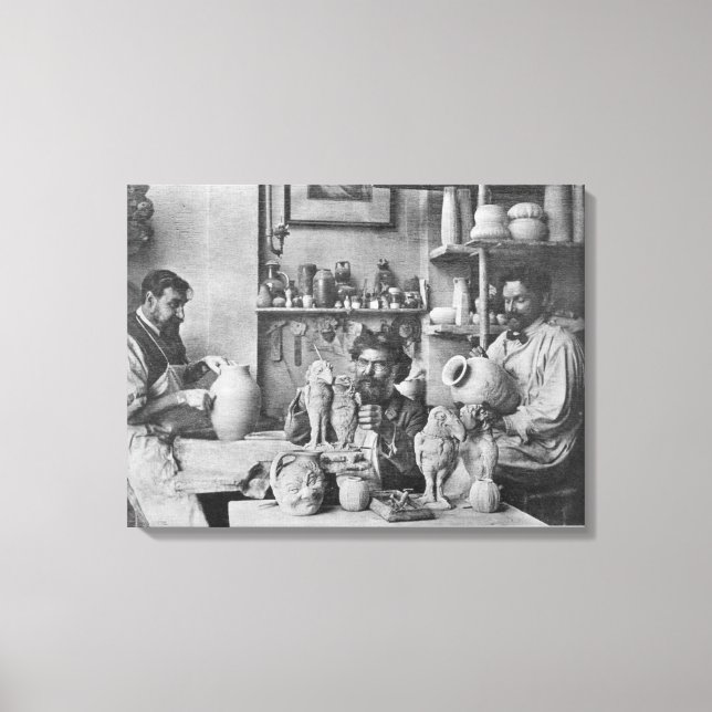 Martin-bröderna i studion i Southall Canvastryck (Framsida)