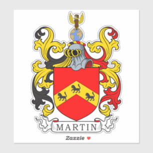 Martin Family Crest Klistermärken