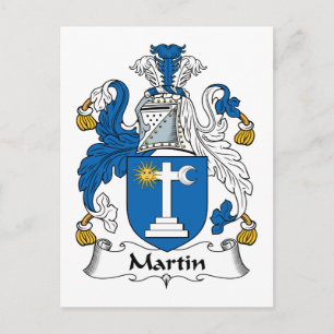 Martin Family Crest Vykort
