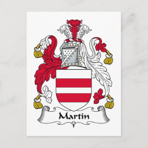Martin Family Crest Vykort