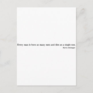 Martin Heidegger shirt 1 Vykort