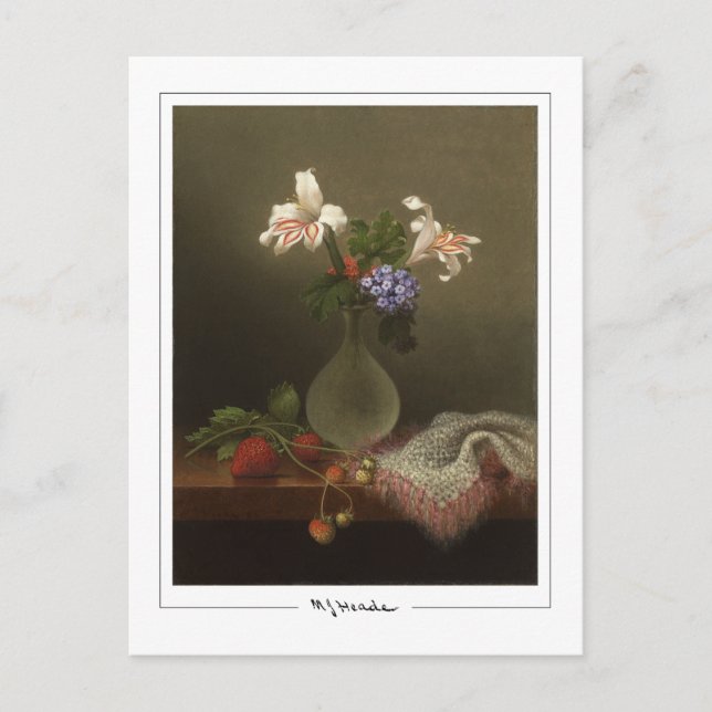 Martin Johnson Heade #1 - Finkonstkort Vykort (Framsida)