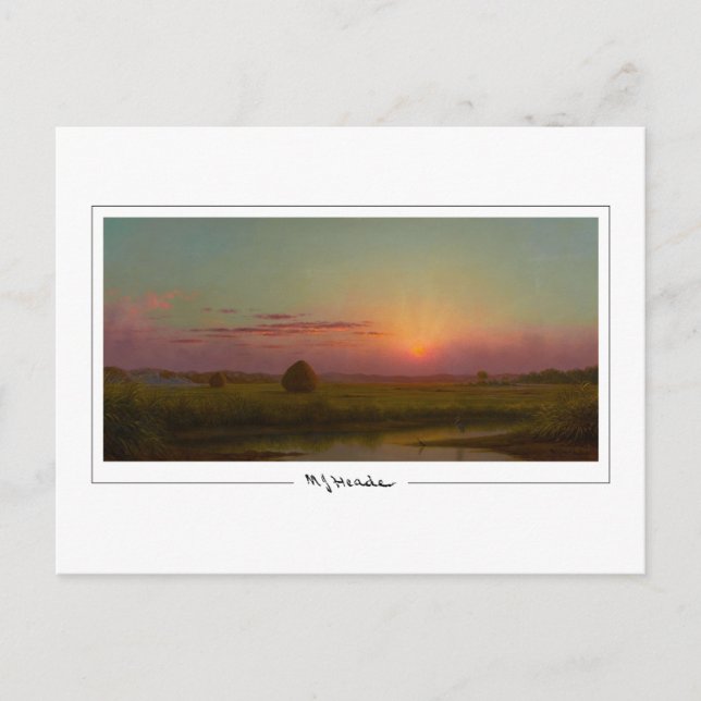 Martin Johnson Heade #42 - vykort för konst (Framsida)