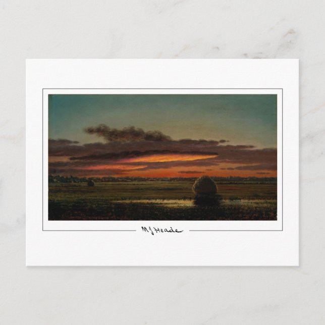 Martin Johnson Heade #70 - Finkonstkort Vykort (Framsida)
