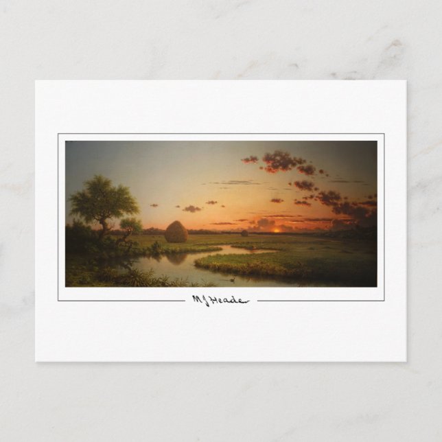 Martin Johnson Heade #88 - Finkonstkort Vykort (Framsida)