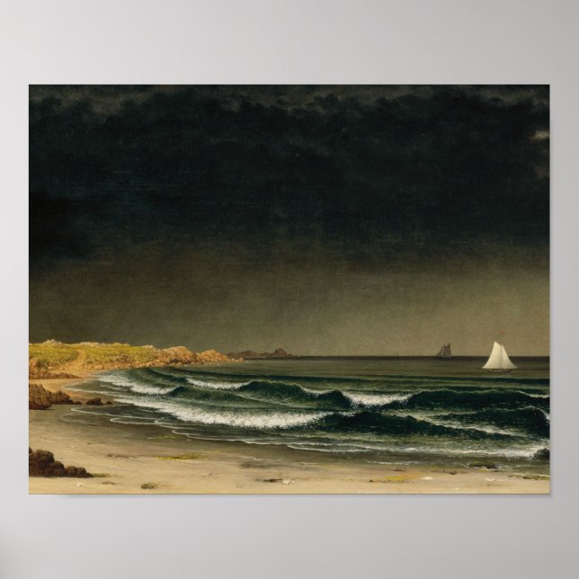 Martin Johnson Heade - annalkande storm Poster (Framsidan)