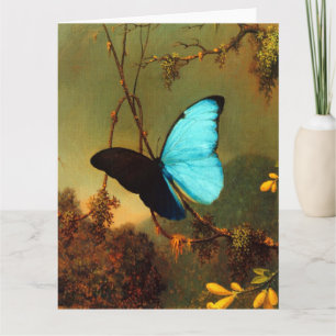 Martin Johnson Heade Blue Morpho Butterfly Kort