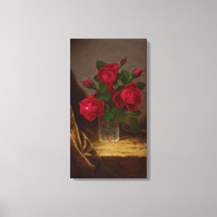 Martin Johnson Heade Jacqueminot Ro Canvastryck