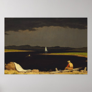Martin Johnson Heade - nära Thunderstorm Poster