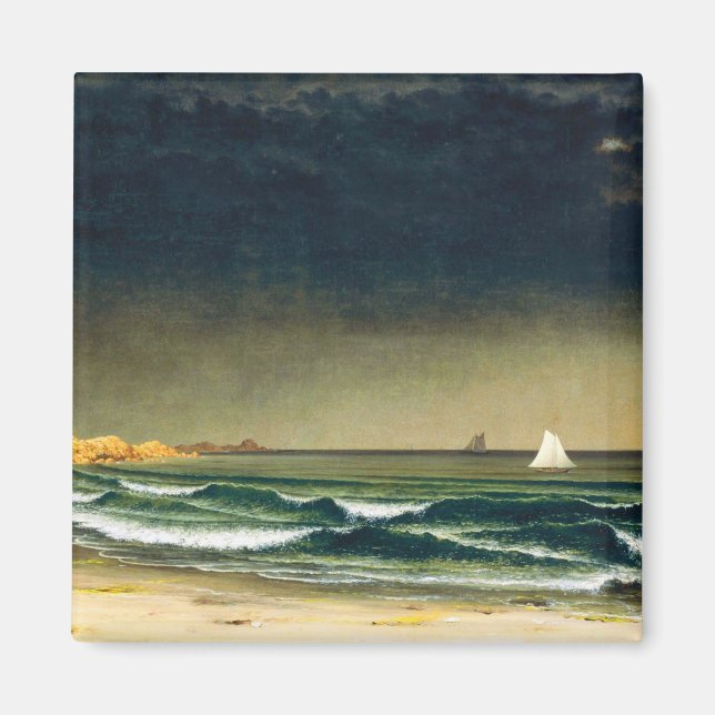 Martin Johnson Heade närmar sig Storm Beach Magnet (Framsidan)