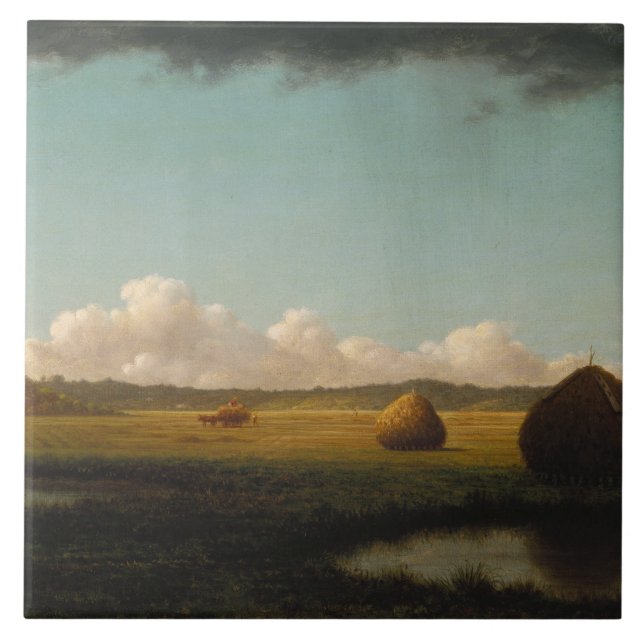 Martin Johnson Heade - sommarduschar Kakelplatta (Framsidan)
