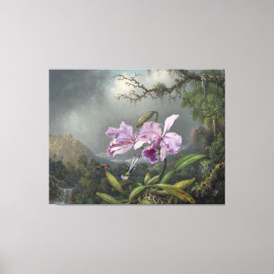 MARTIN JOHNSON HEADE - Study of an Orchid - 1872 - Canvastryck