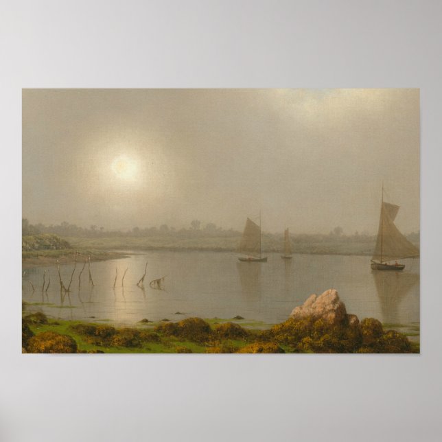 Martin Johnson Heade - York Harbour, Kusten i Main Poster (Framsidan)