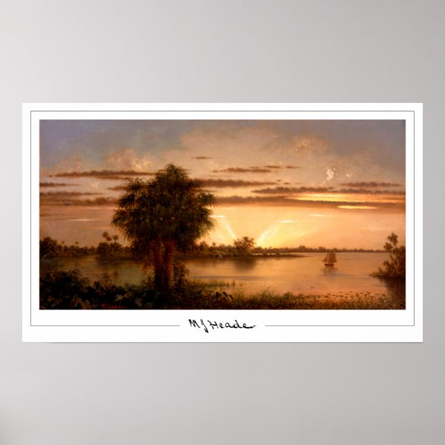 Martin Johnson Heade Zedign konstaffisch #253 Poster (Framsidan)