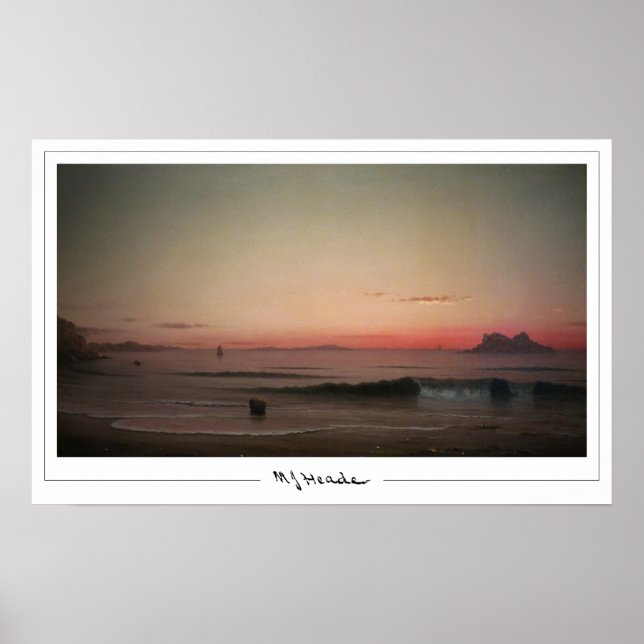 Martin Johnson Heade Zedign konstaffisch #254 Poster (Framsidan)