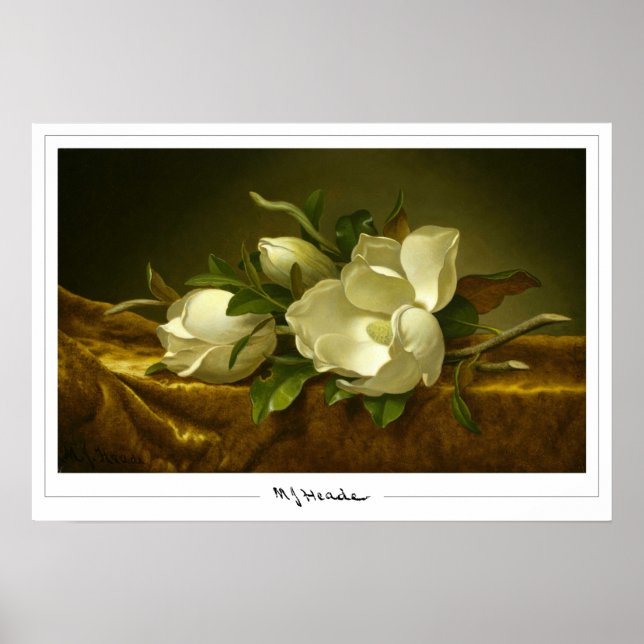 Martin Johnson Heade Zedign konstaffisch #27 Poster (Framsidan)
