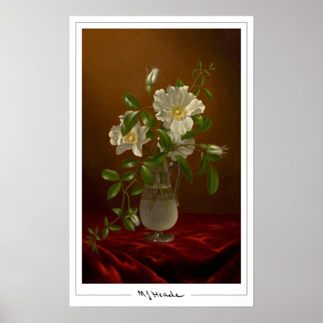 Martin Johnson Heade Zedign konstaffisch #5 Poster (Framsidan)