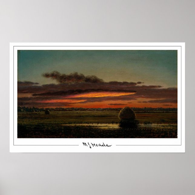 Martin Johnson Heade Zedign konstaffisch #70 Poster (Framsidan)