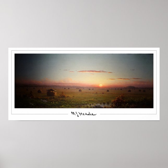 Martin Johnson Heade Zedign konstaffisch #77 Poster (Framsidan)