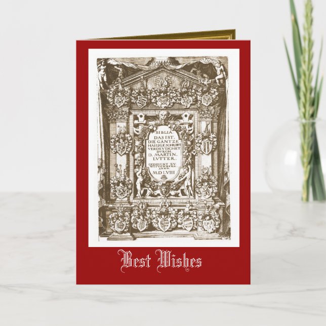 Martin Luther, 1558 Kort (Framsida)