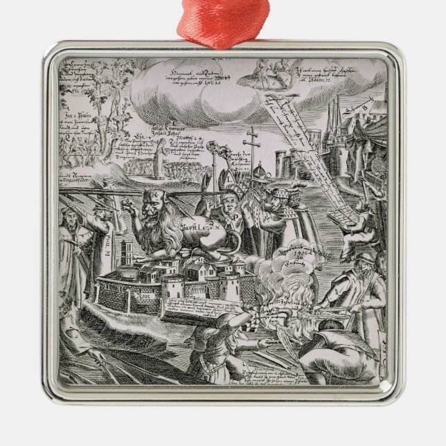 Martin Luther 2 Julgransprydnad Metall (Framsidan)