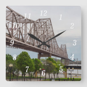 Martin Luther Bridge Wall Clock Fyrkantig Klocka