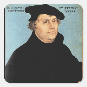 Martin Luther, c.1532 Fyrkantigt Klistermärke