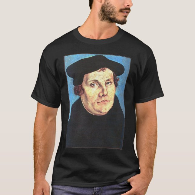 Martin Luther citationstecken tre T-shirt (Framsida)