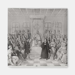 Martin Luther framme av Charles V Magnet