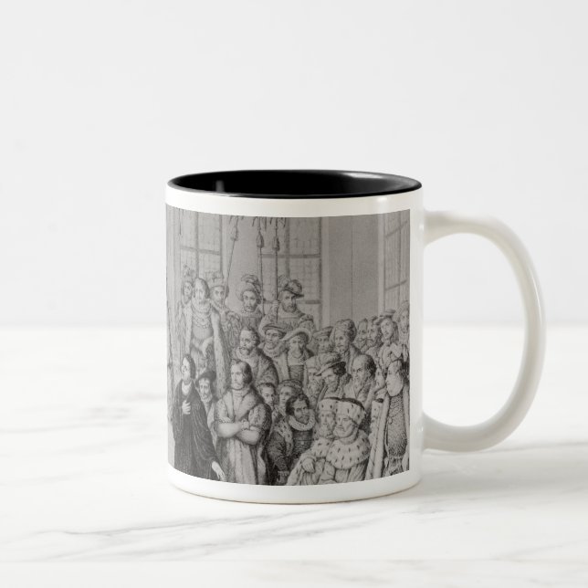Martin Luther framme av Charles V Två-Tonad Mugg (Höger)