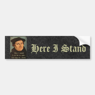 Martin Luther här står jag Quotation Bildekal