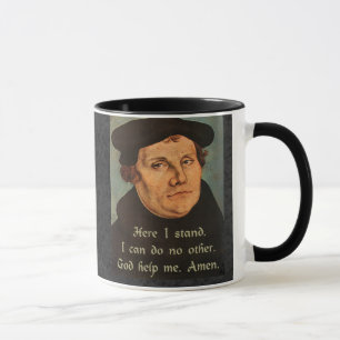 Martin Luther här står jag utanför Mugg