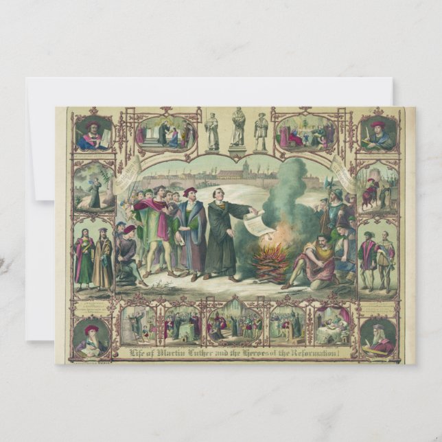Martin Luther & Heroes liv i reformen Kort (Framsida)