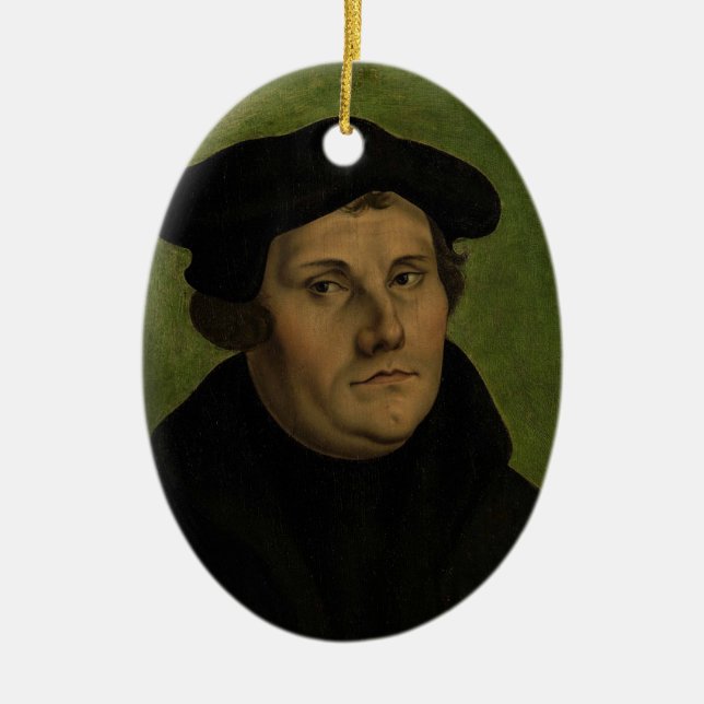 Martin Luther Julgransprydnad Keramik (Framsidan)