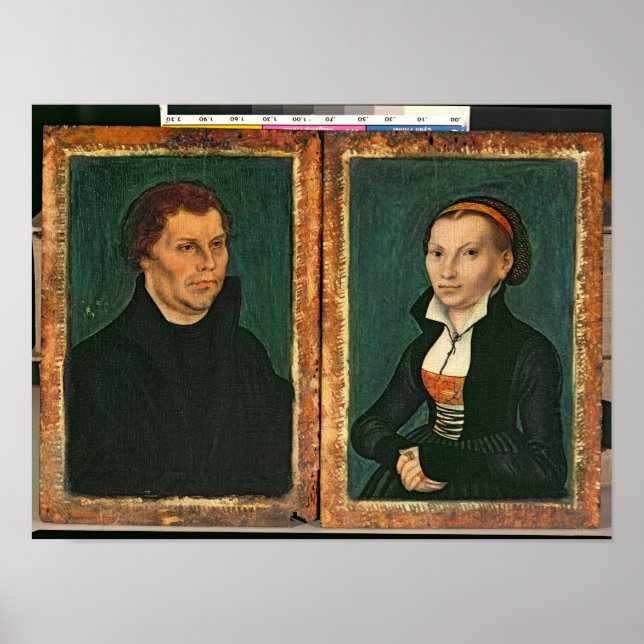 Martin Luther, Katharina von Bora, 1526 Poster (Framsidan)