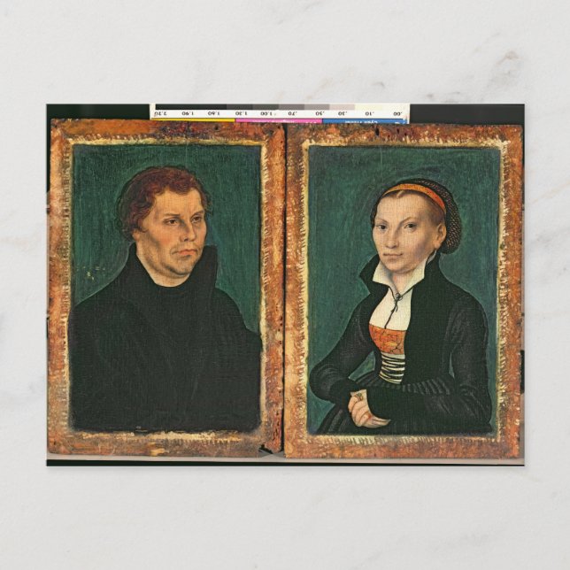 Martin Luther, Katharina von Bora, 1526 Vykort (Framsida)