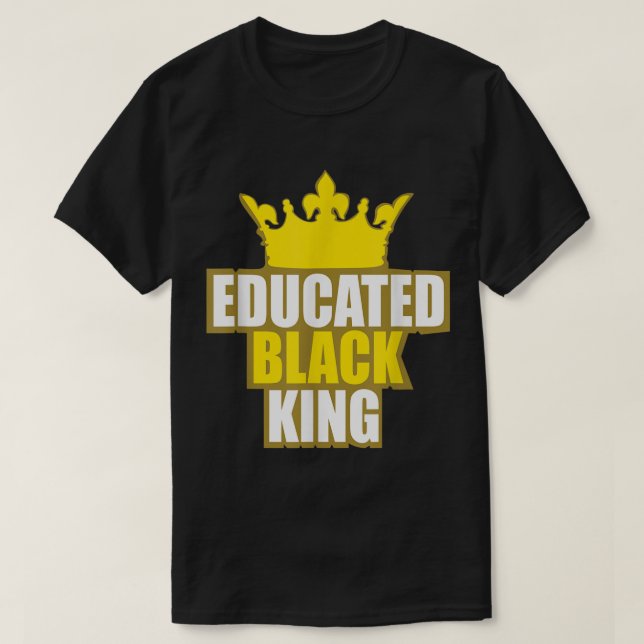 Martin Luther Kung Jr. Day Educated Black Kung Shi T Shirt (Design framsida)
