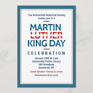 Martin Luther Kung Jr. Inbjudan