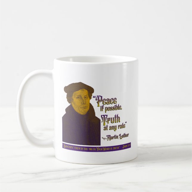 Martin Luther Peace and Truth Kaffemugg (Vänster)