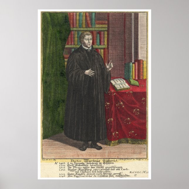 Martin Luther porträtt Poster (Framsidan)