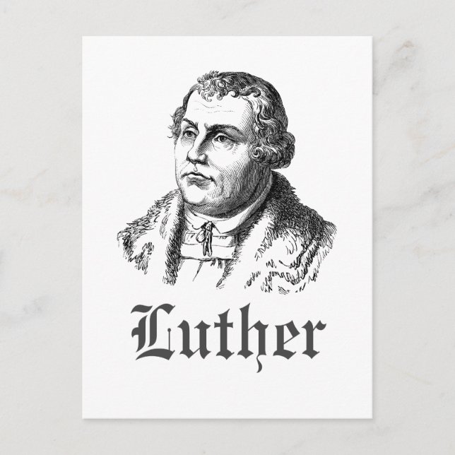 Martin Luther Postcard Vykort (Framsida)