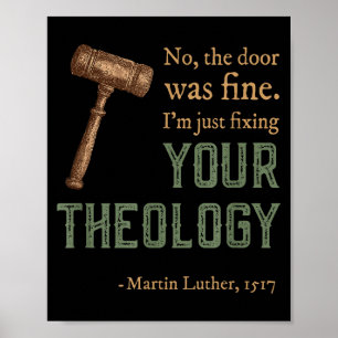 Martin Luther Reformerta Kristna Reformationsdagen Poster