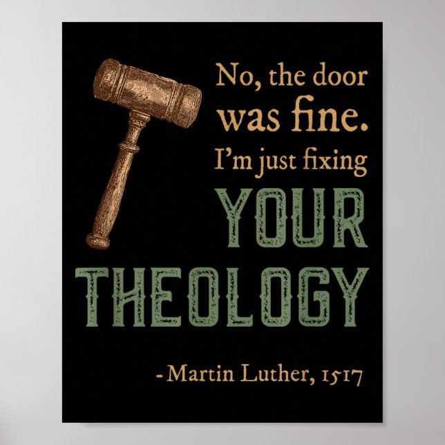 Martin Luther Reformerta Kristna Reformationsdagen Poster (Framsidan)