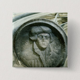 Martin Luther som åldras 57 med Luther'sen, steg Knapp