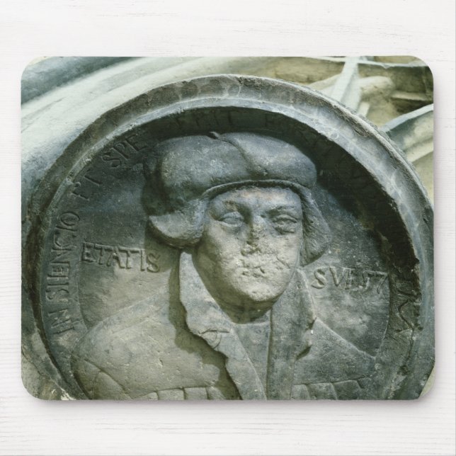 Martin Luther som åldras 57 med Luther'sen, steg Musmatta (Framsidan)