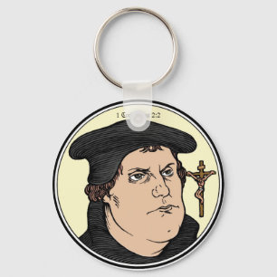 Martin Luther som bekänna Kristus korsfäst Nyckelring