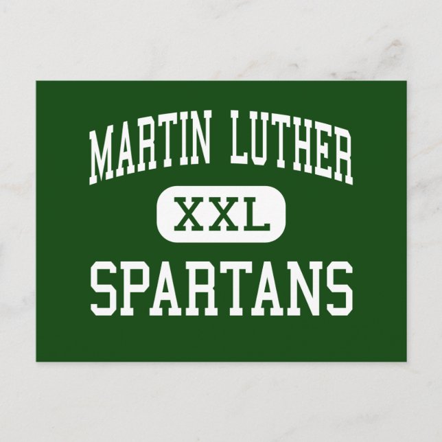 Martin Luther - Spartans - High - Greendale Vykort (Framsida)