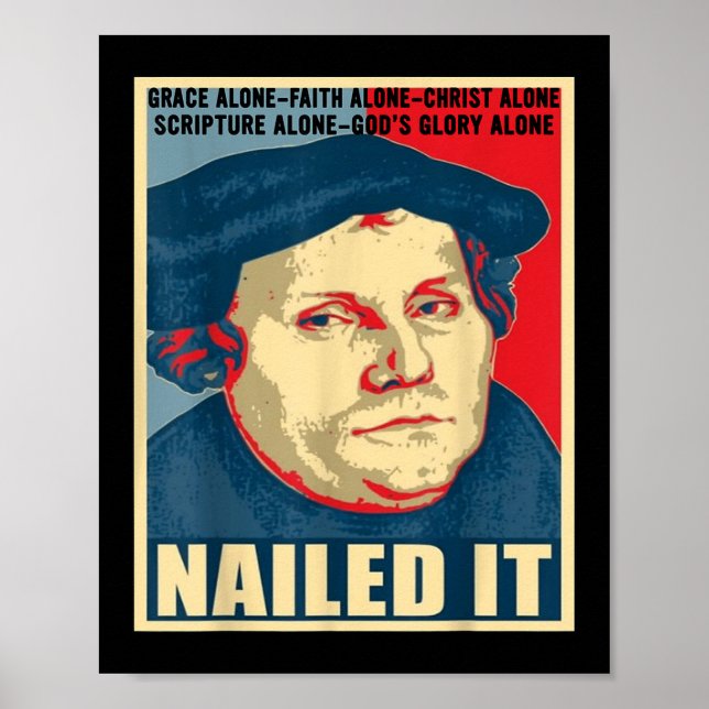 Martin Luther välkomnade den protestantiska reform Poster (Framsidan)