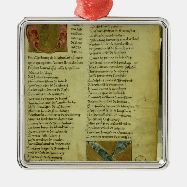 Martin Luthers inskrivninglakan Julgransprydnad Metall (Framsidan)